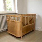 تخت کودک چوبی قابل تبدیل مدل T1