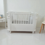 تخت کودک چوبی قابل تبدیل مدل T1